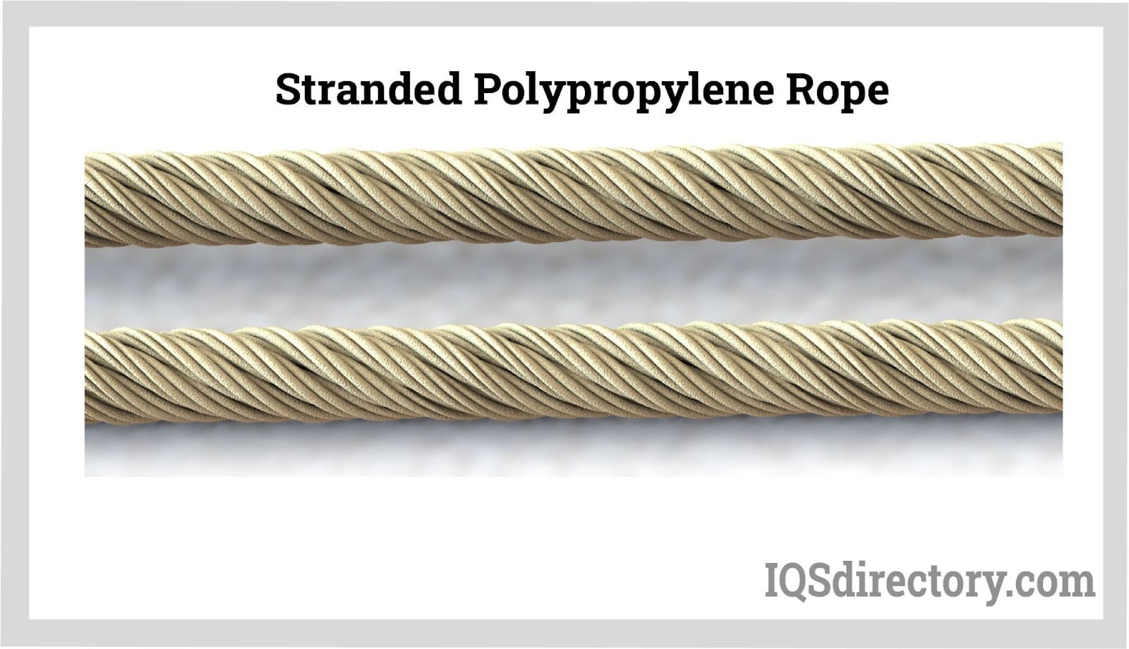 stranded polypropylene rope